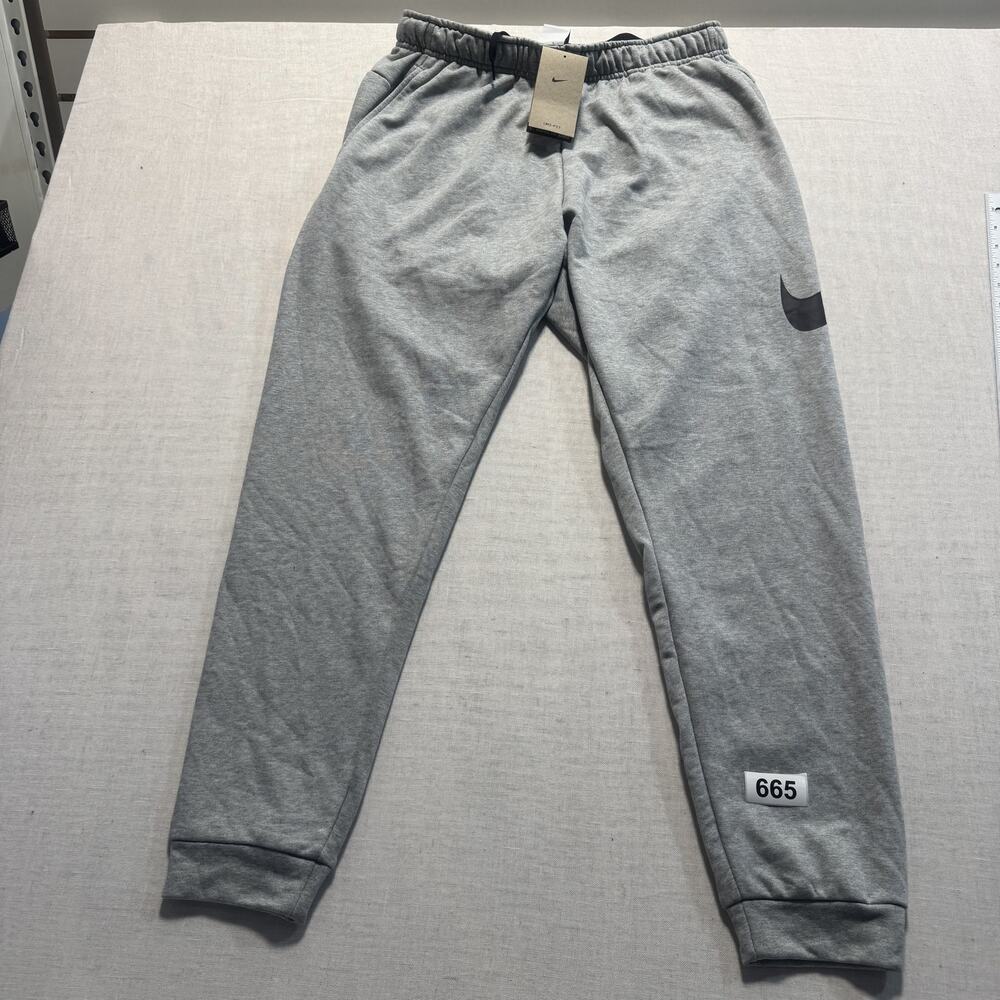 Nike‎ Swoosh  DRI-FIT Athletic Pants Men Sz L Gray   Brand New